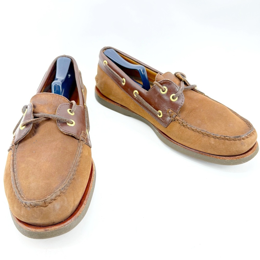 Sperry Top-Sider Boat Shoes Mens 11 Brown Leather Loafers Original Cruise Resort